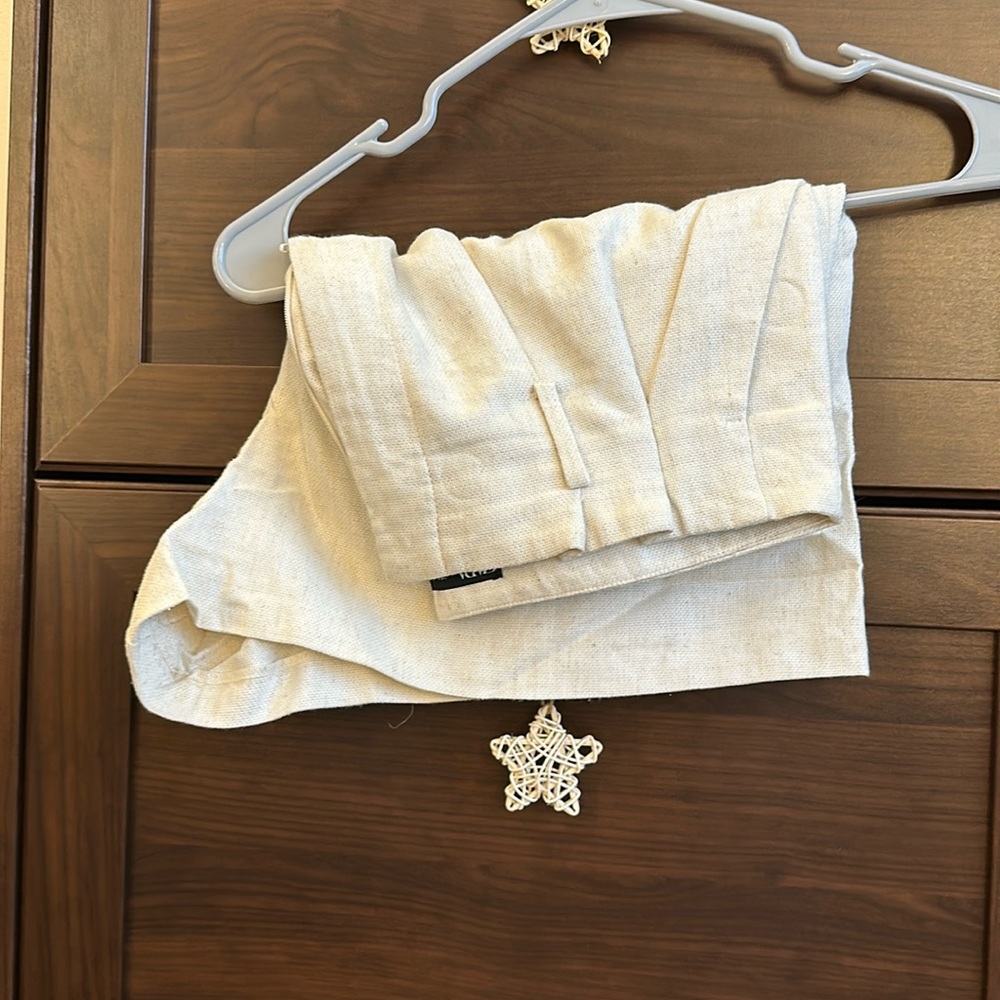 Zara beige linen shorts